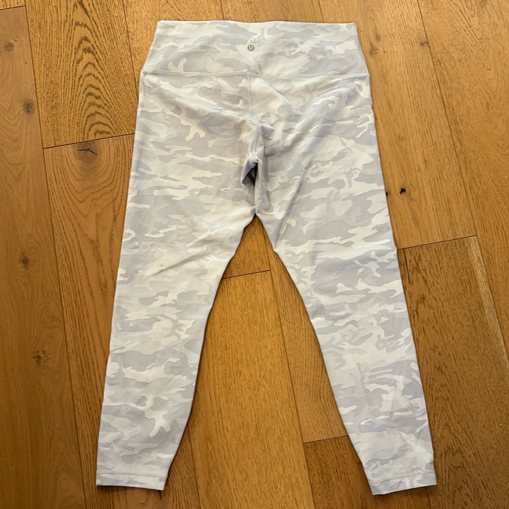 Lululemon 25” inch white camo leggings